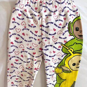 Vintage 1998 Teletubbies Pajama Pants Big Hug Tinky Winky Dipsy Size 3T Rare